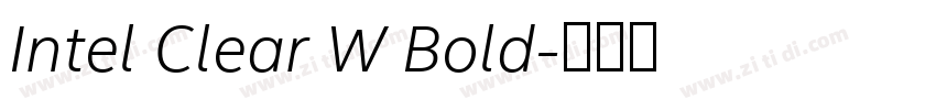 Intel Clear W Bold字体转换
